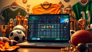 Discover thrilling online sports betting experiences at 78winni.net with an engaging laptop scene.