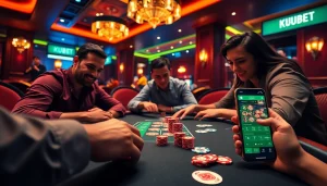 Experience KUBET's thrilling atmosphere with intense poker gameplay surrounded by luxurious settings.