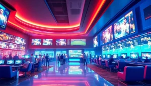 Experience the excitement of placing bets at https://2fun88.com/ with vibrant visuals of a modern online casino.