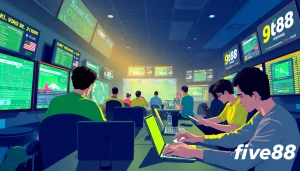Experience excitement with link vào five88 as players engage in sports betting.