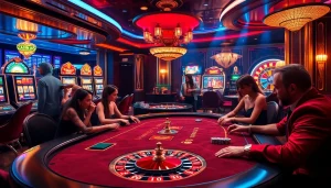 Experience the excitement of keonhacai with glamorous poker games and vibrant casino activities.