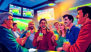 Engaging sports betting scene highlighting sunwin's vibrant atmosphere.