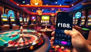 Experience thrilling online gaming with a vibrant casino layout at https://f168.news/, showcasing roulette, slots, and poker.