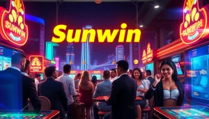Thrilling sports betting scene featuring Sunwin technologies in action with diverse players.