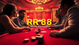 The RR 88 casino table showcases players immersed in the excitement of gambling.