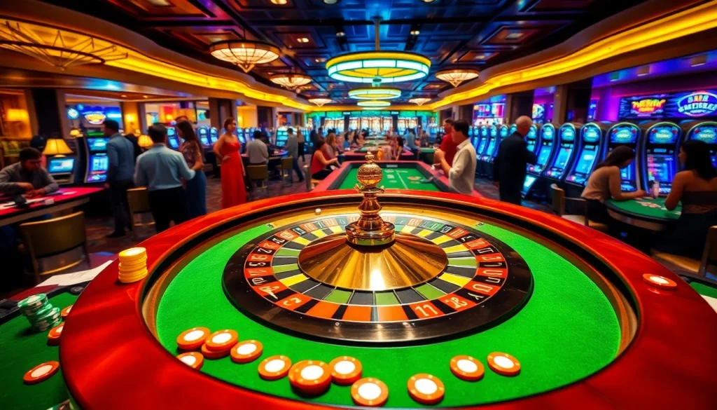 At https://bk8.cruises/, players celebrate their wins at a vibrant casino table showcasing roulette and poker.