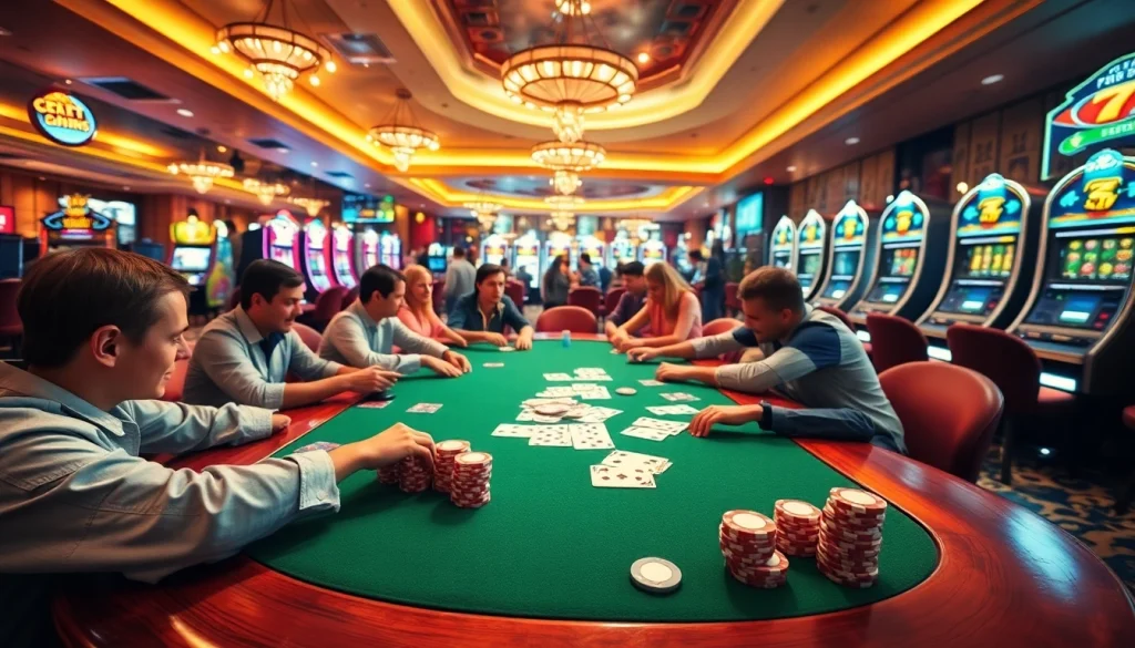 Enjoy thrilling poker action at https://123bvi.org/ featuring colorful chips and exciting gameplay in a vibrant casino setting.