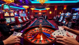 Experience the thrill of gambling at https://123bvi.org/ with vibrant casino tables and illuminated slot machines.