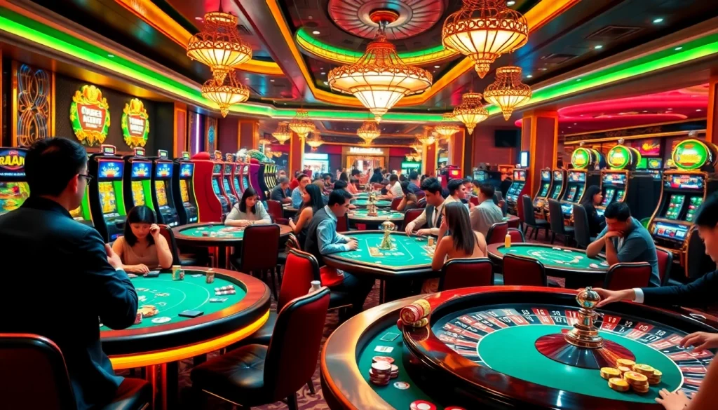 Experience the excitement of rr888 at our dazzling casino, featuring high-stakes poker games and vibrant slot machines.