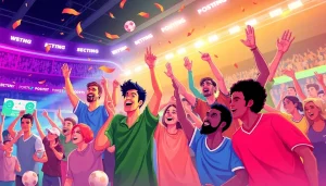 Experience LINK OK9 with enthusiastic bettors enjoying a vibrant sports betting atmosphere.