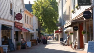 Experience the vibrant local shops in Falmouth with GO99COM's engaging community atmosphere.