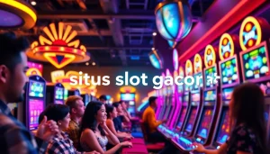 Mainkan situs slot gacor yang menarik dengan suasana kasino ceria, menggugah semangat pemain.